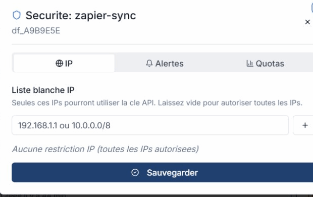 Whitelist IP