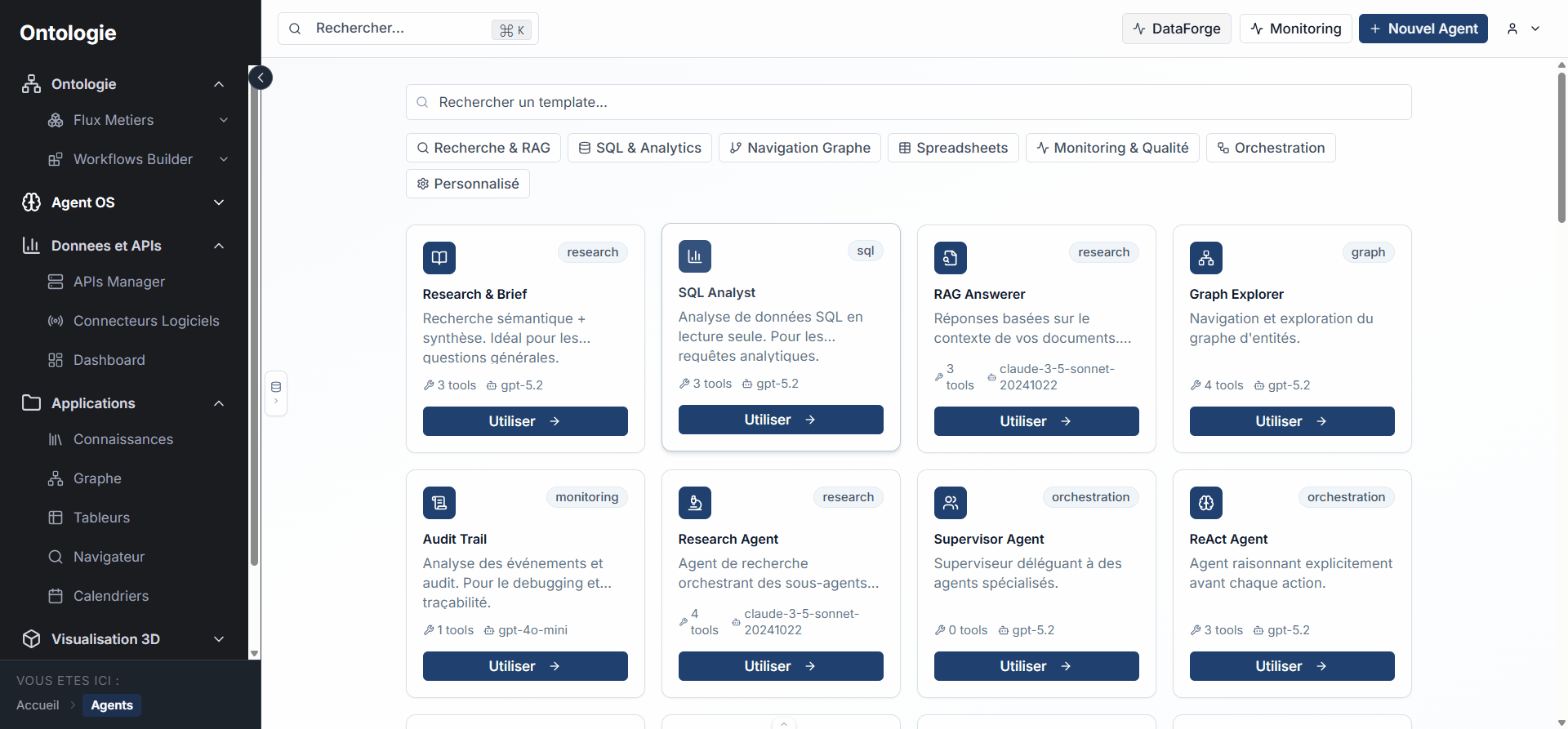 Agent Studio sidebar navigation